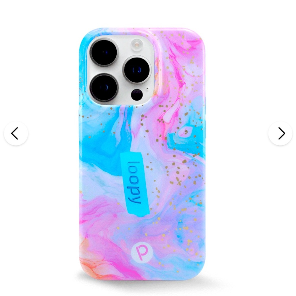 Cotton Candy Swirl Loopy IPhone 14 Pro Case